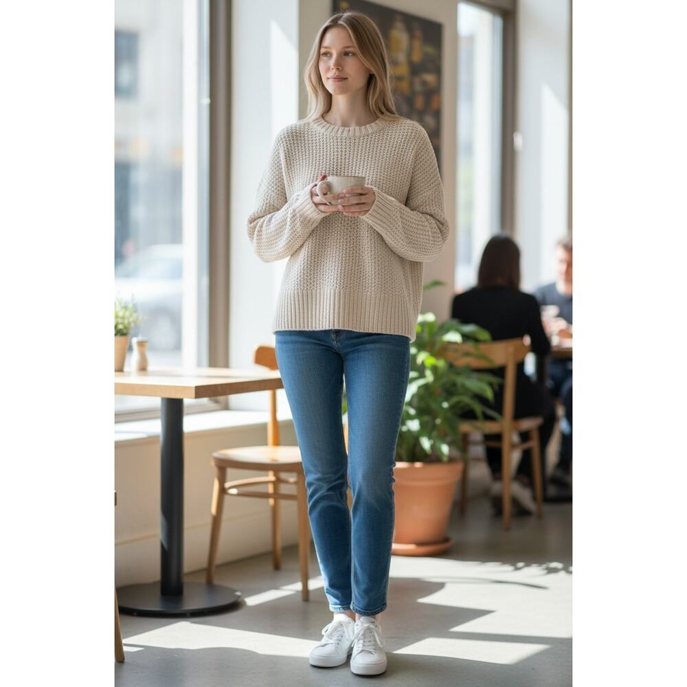 P.A.R.O.S.H. NEW MAGLIERIA Alpaca Ribbed Knit Sweater Size L Long Sleeves - Picture 3 of 13
